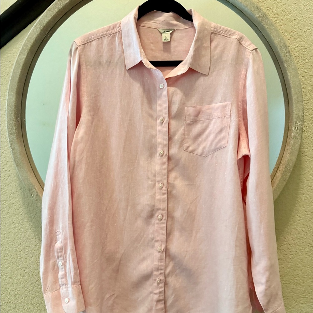 L.L.Bean Women's Premium Washable Linen Shirt